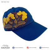 Gorra azul con bordado artesanal (SW-1023-149)