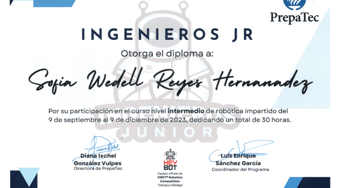 1a generación del programa Ingenieros Junior 2023